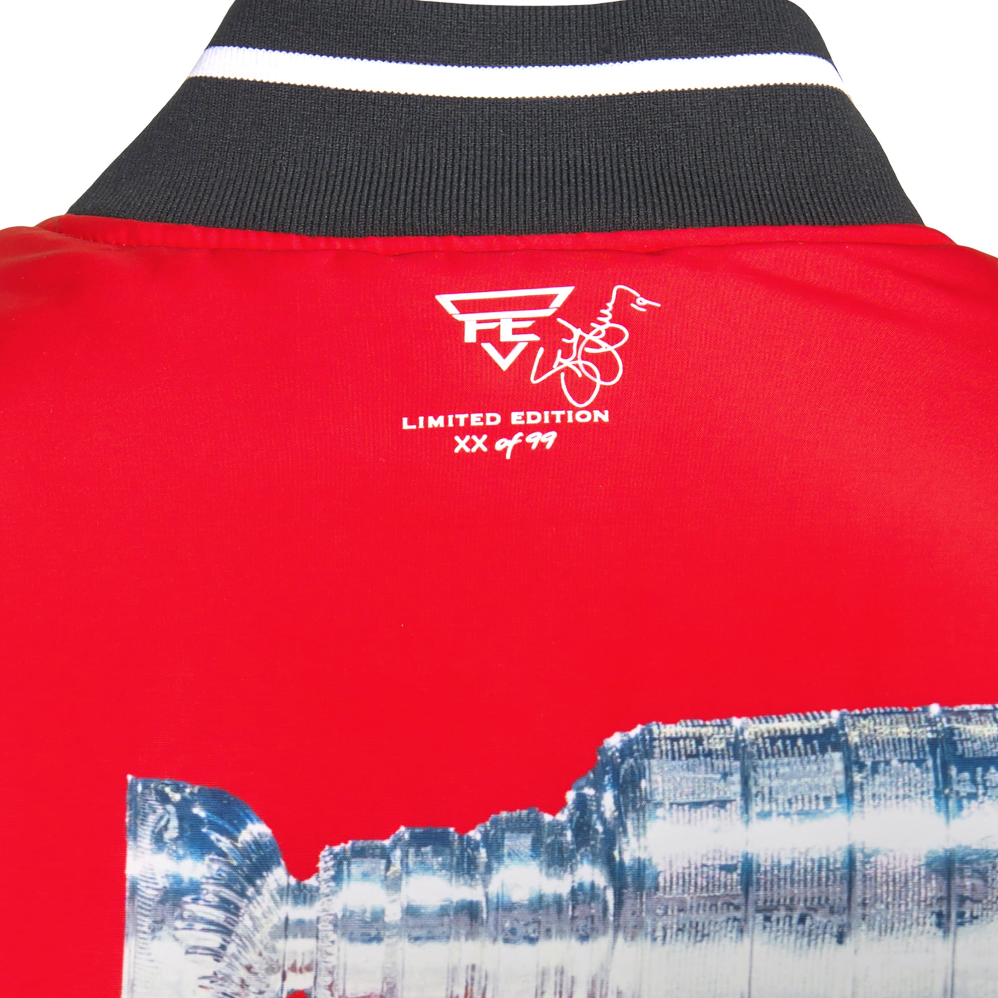 Veste bomber réversible zippée pour homme FE Steve Yzerman rouge/noir des Red Wings de Détroit